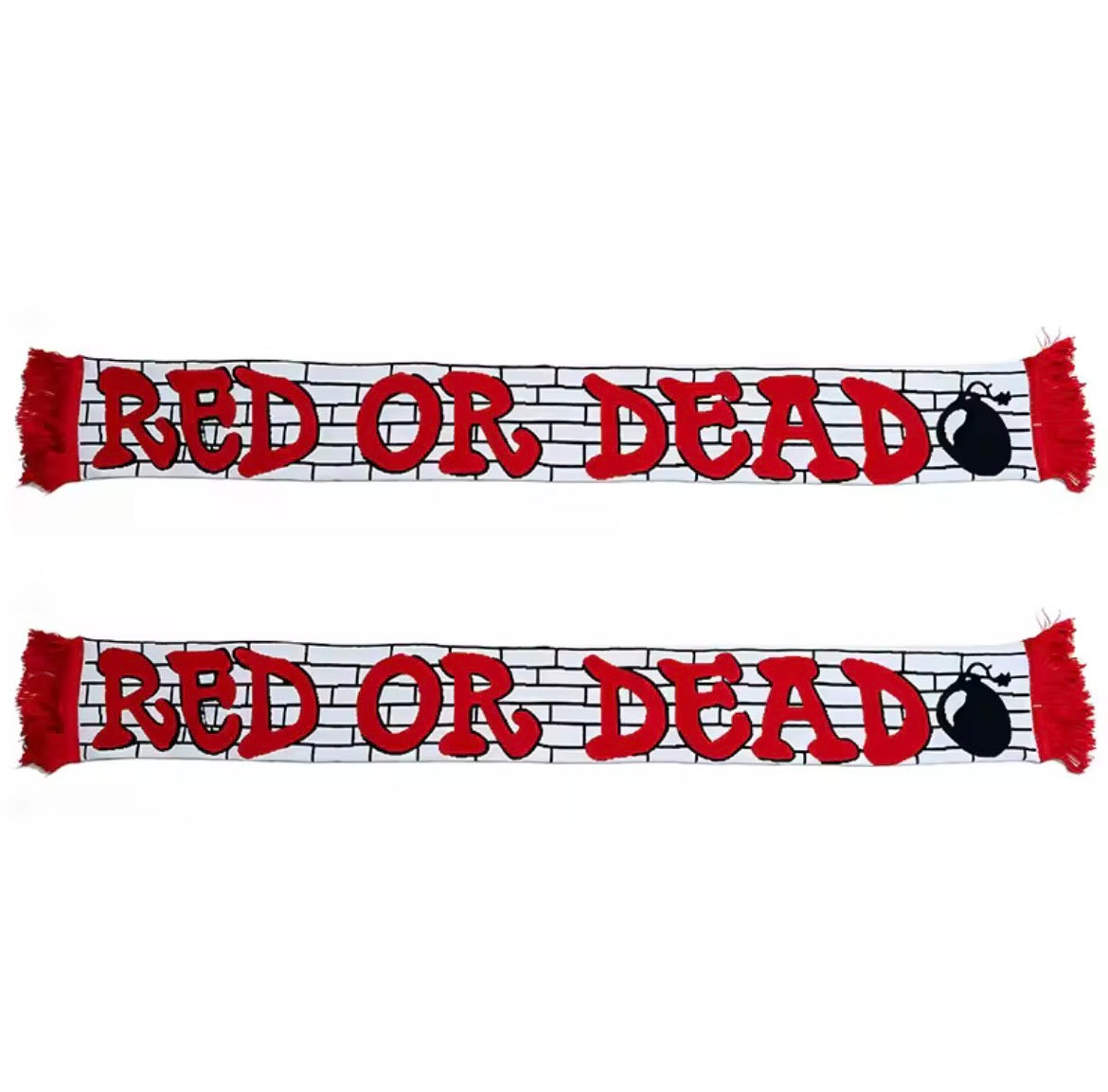 צעיף ״RED OR DEAD״